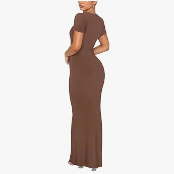 REORIA Crew Neck Lounge Maxi Dress #1029 - Picture 6 of 11